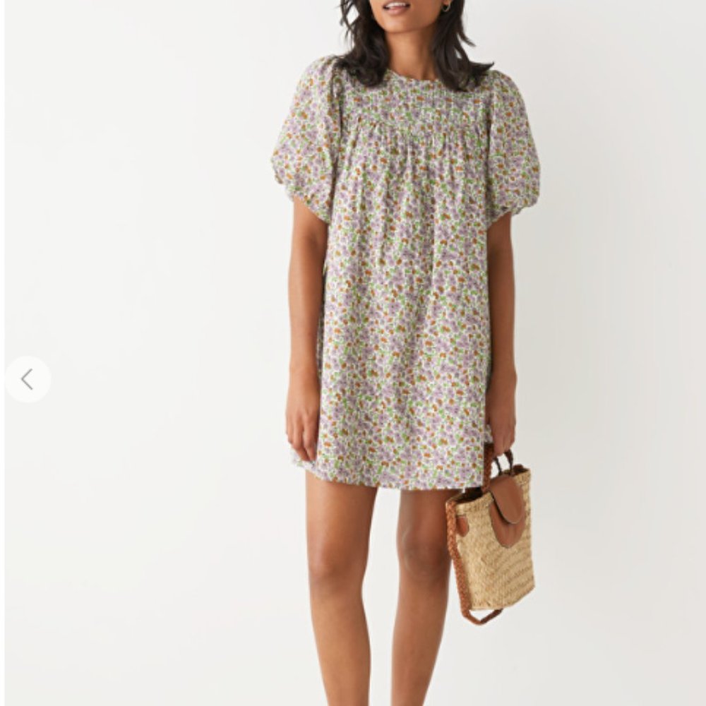 & Other Stories Pleated Mini dress